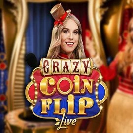 Crazy Coin Flip by Evolution, showcased at twincasinoofr.com – game logo
