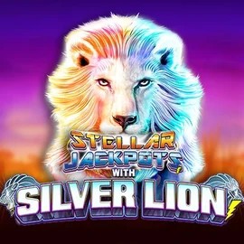 Stellar Jackpots with Silver Lion slot icon by Lightning Box Game, available at Twin Casino